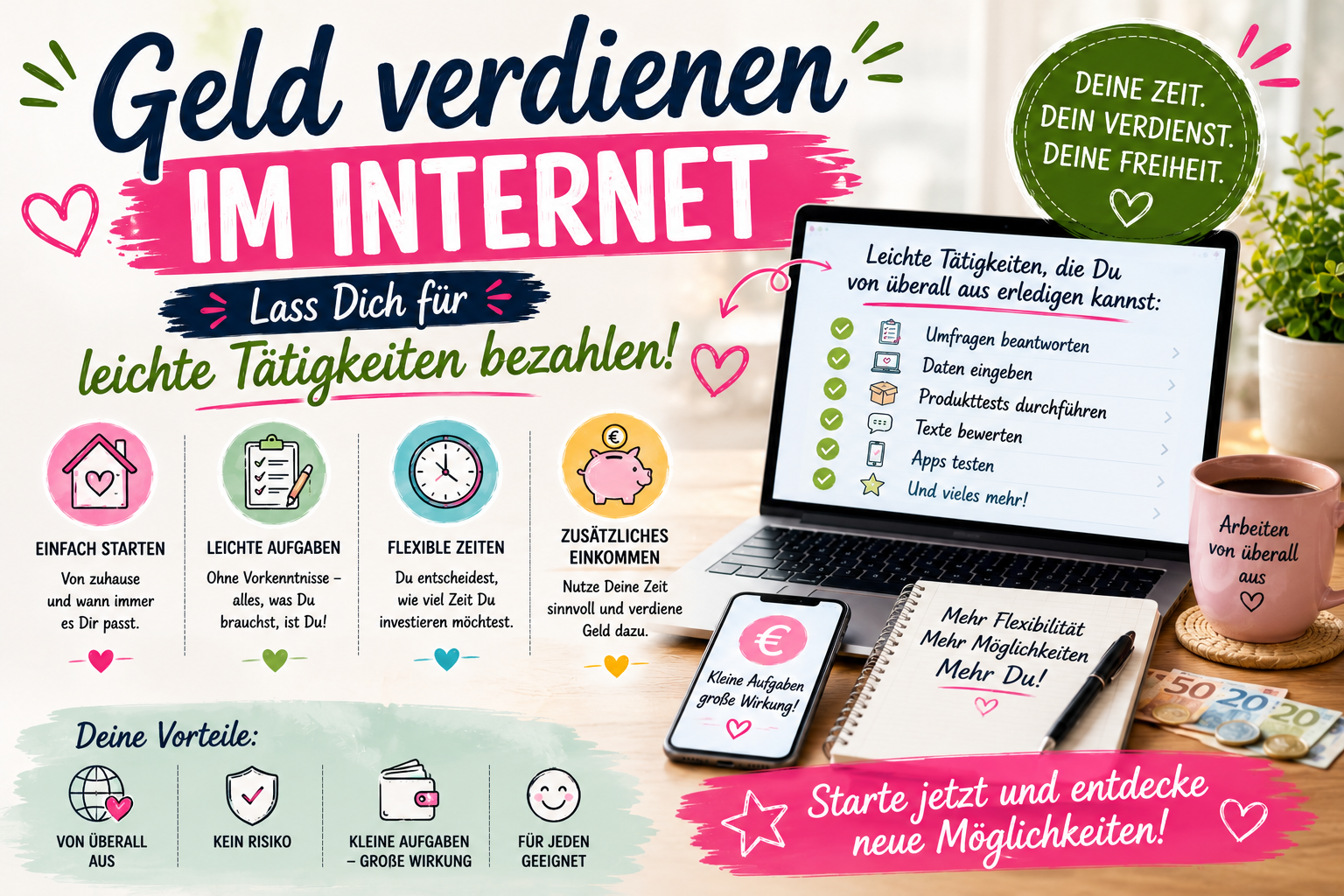 Geld verdienen im Internet